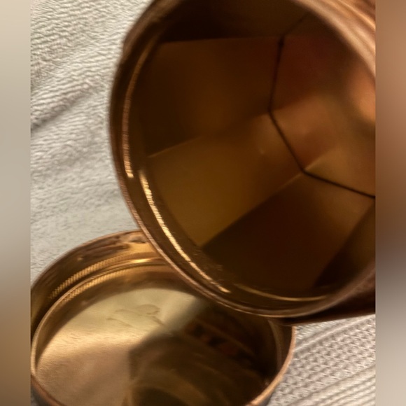 Vintage Octagonal Asian Collectible Screw Top Tin - Picture 2 of 4